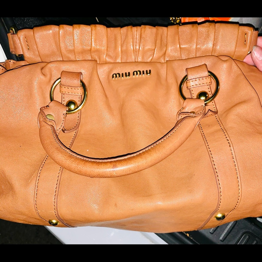 Miu Miu designer tote purse